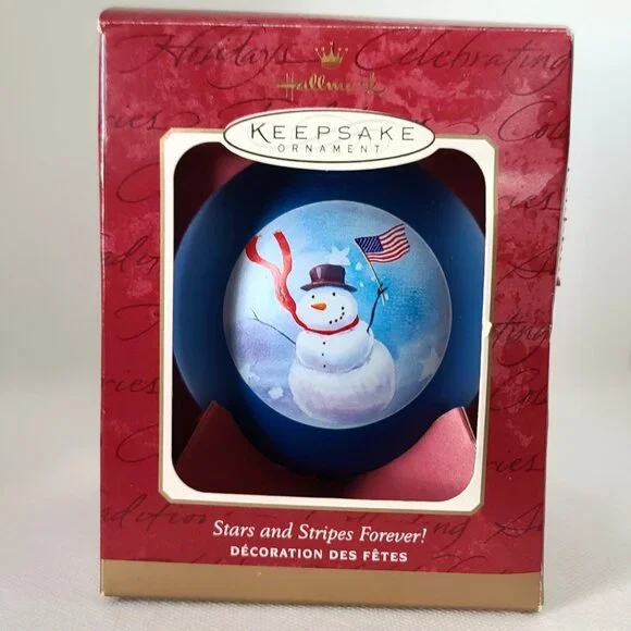 Hallmark Keepsake Ornaments Lot of 5-Curius the Elf, 2 Santas, Pony, USA Snowman - Picture 6 of 16